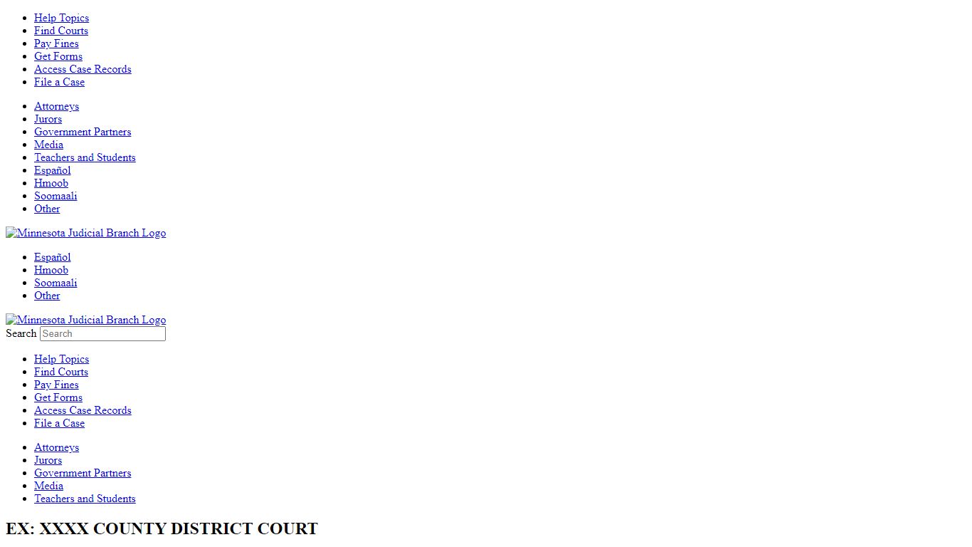 Minnesota Judicial Branch - Hubbard County District Court